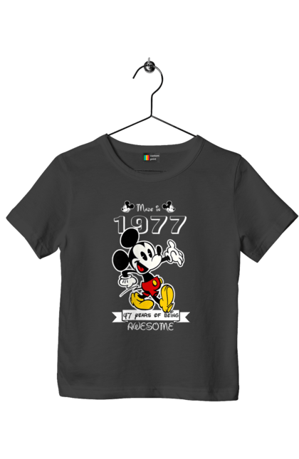 Children's t-shirt with prints Mickey Mouse. Cartoon, disney, mickey, mickey mouse. 2070702