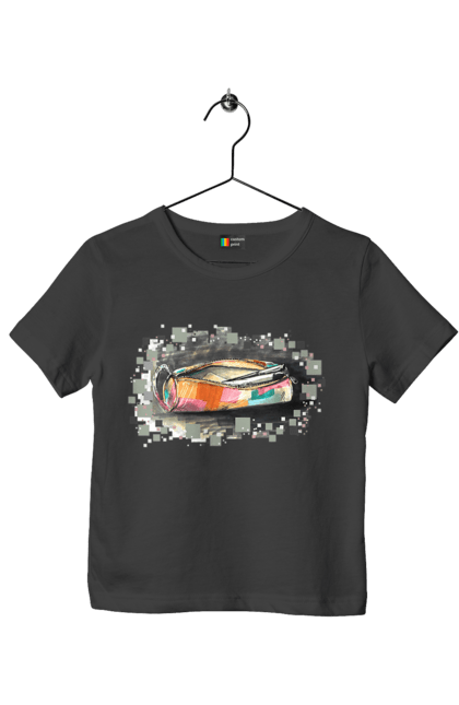 Футболка дитяча з принтом "Пенал Авторський малюнок". Ексклюзив, канцтовари, малюнок, малюнок від руки, олівець, пенал, ручка, школа. 2070702