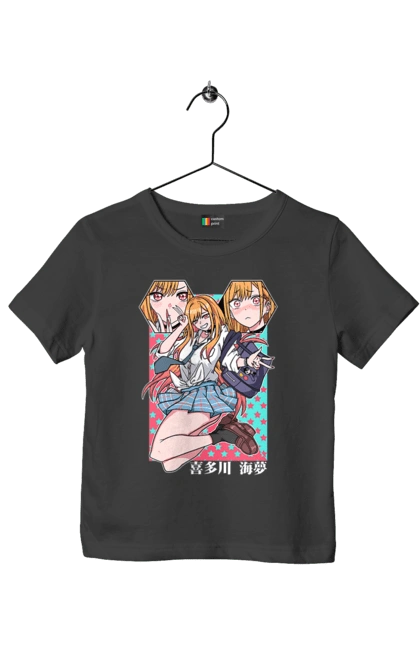 Children's t-shirt with prints My Dress Up Darling. Anime, gyaru, manga, marin kitagawa, marine, my dress-up darling, porcelain doll. 2070702
