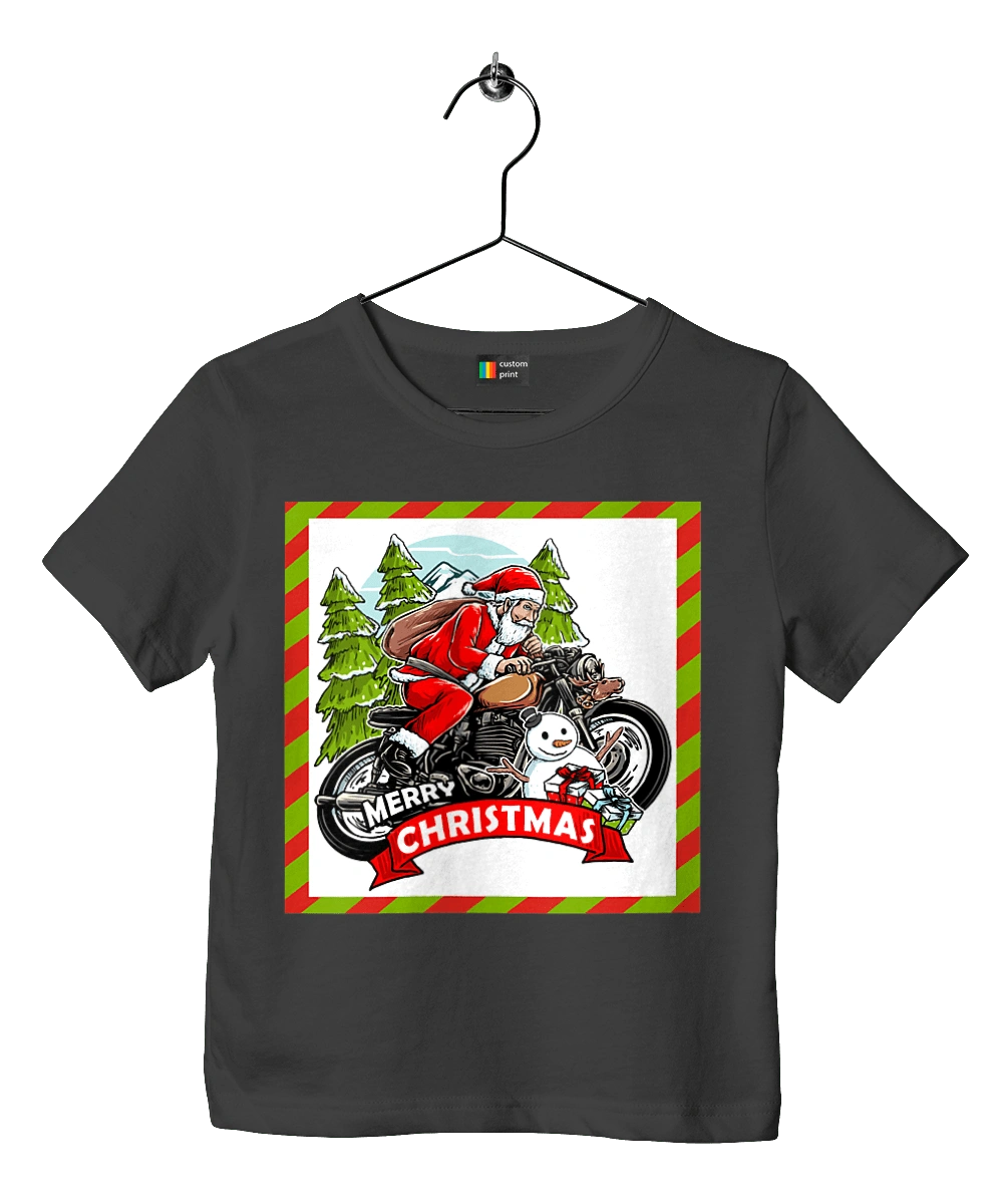 Santa on a motorcycle