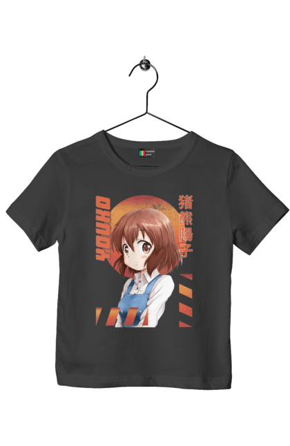 Children's t-shirt with prints Kiniro Mosaic Yoko Inokuma. Anime, gold mosaic, kiniro mosaic, kinmoza, manga, yoko, yoko inokuma. 2070702