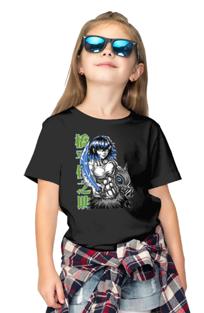 Children's t-shirt with prints Demon Slayer Inosuke. Anime, demon slayer, inosuke, inosuke hashibira, kimetsu no yaiba, manga. 2070702