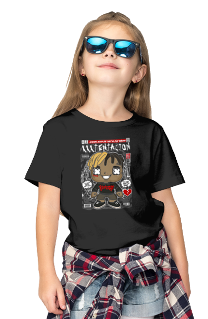 Футболка дитяча з принтом "XXXTENTACION". Xxxtentacion, емо реп, помста, поодинці, реп, ххх. Funkotee
