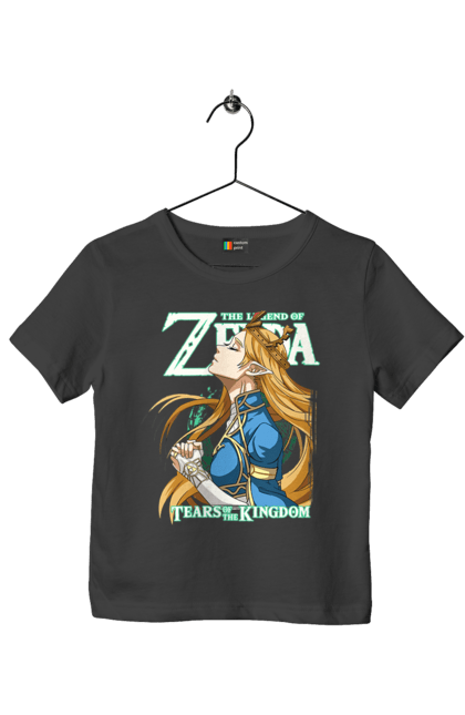 Футболка детская с принтом The Legend of Zelda Принцесса Зельда. Legend of zelda, nintendo, zelda, зельда, принцесса, принцесса зельда. 2070702