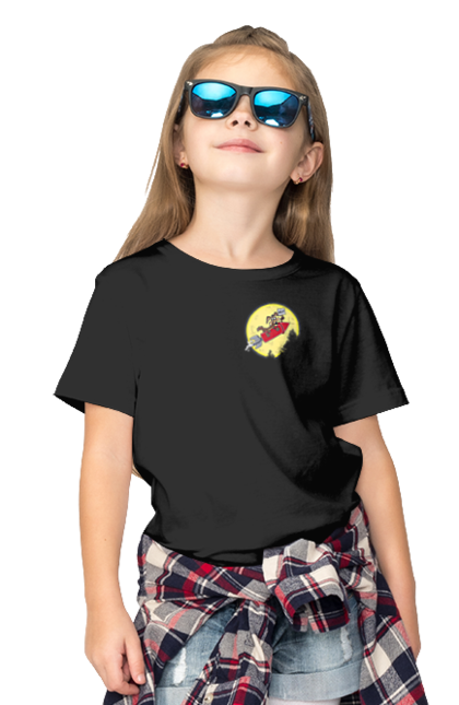 Футболка дитяча з принтом "Хитрий кайот". Антигерой, вайлі кайот, веселі мелодії, віллі, злодій, кайот, не відчуває болю, персонаж мультфільму, північноамериканський кайот, уайлі, швидкий та сміливий. 2070702