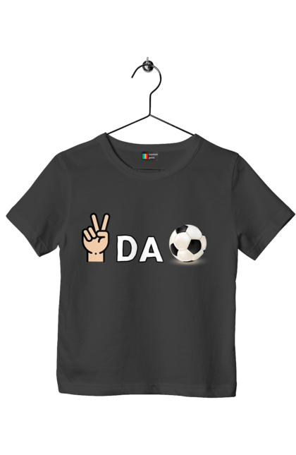 Футболка дитяча з принтом "Ребус піс да бол". Гумор, мем, писдабол, прикольна, ребус, смішна. 2070702