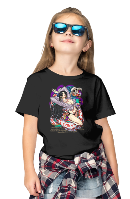 Children's t-shirt with prints One Piece Boa Hancock. Anime, boa hancock, manga, one piece, pirate empress, straw hat pirates. 2070702