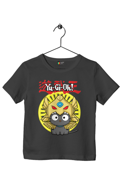 Children's t-shirt with prints Yu Gi Oh! Chococat. Brand, character, chococat, hello kitty, yu gi oh, yugio. 2070702