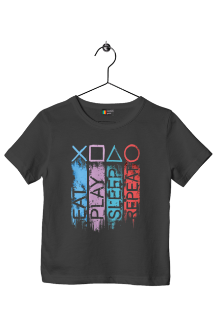 Футболка дитяча з принтом "Геймпад". Playstation, sony, геймпад, гра, джостик. 2070702