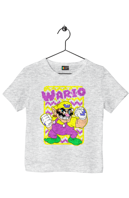 Children's t-shirt with prints The Super Mario Bros. Wario. Character, game, mario, mario bros, nintendo, super mario bros, wario. 2070702