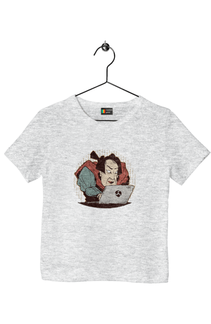 Футболка дитяча з принтом "Ніндзя програміст". Angular, c, css, html, it, javascript, jquery, php, python, react, svelt, vue, айтишник, айті, гумор, код, кодувати, прогер, програміст, програмісти, ти ж, ти ж програміст, тиж програміст. 2070702