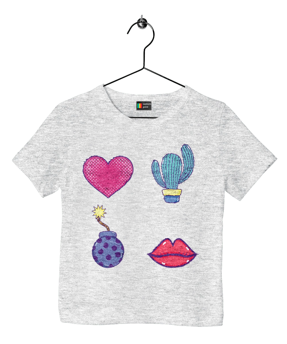 Heart, Cactus, Bomb, Lips