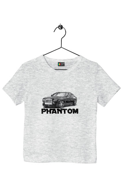 Футболка дитяча з принтом "Рнолс ройс". Авто, автомобіль, люкс клас, ролс ройс, седан, фантом. 2070702