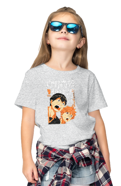 Children's t-shirt with prints Haikyu!! Hinata. Anime, haikyu, hinata, manga, shoyo hinata, sports anime, volleyball. 2070702