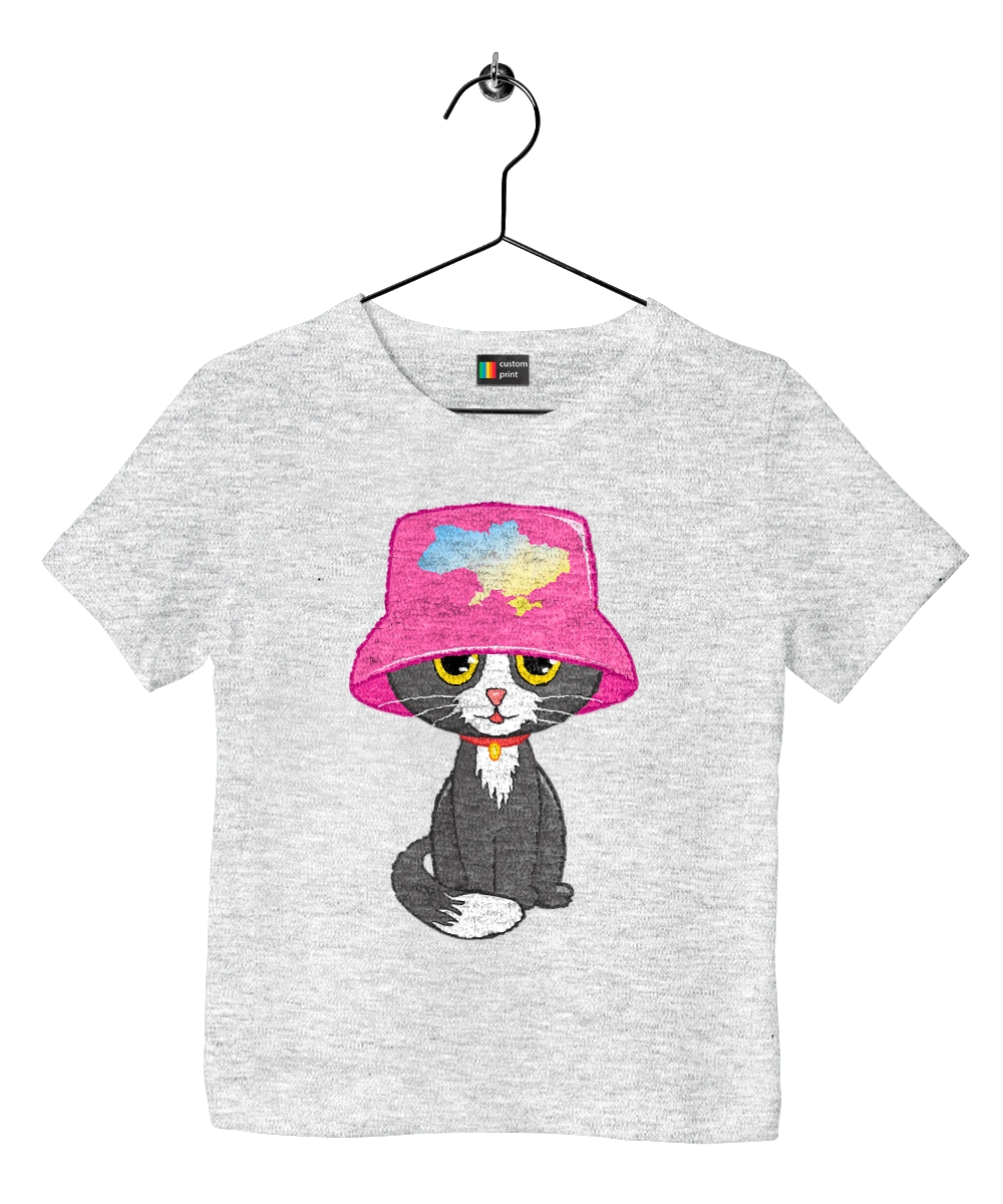 Cat with a map of Ukraine