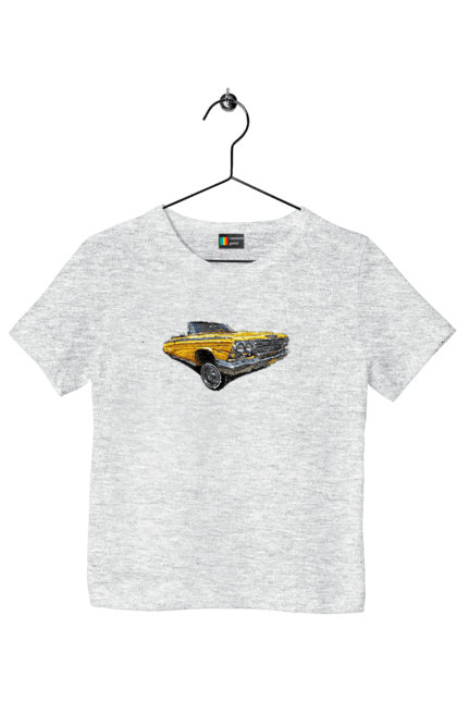 Children's t-shirt with prints Car. Car, chevrolet, classic, impala, lowrider. 2070702