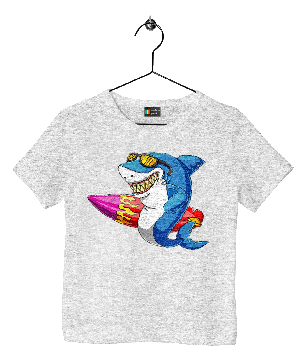 Shark With Glasses Surfing