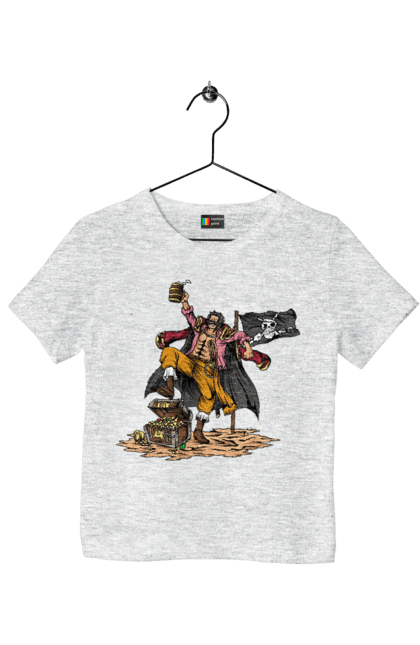 Children's t-shirt with prints One Piece Gol D. Roger. Anime, gol d. roger, gold roger, manga, one piece, straw hat pirates. 2070702