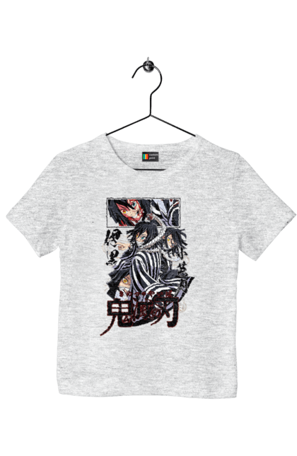 Children's t-shirt with prints Demon Slayer Obanai. Anime, demon slayer, iguro, kimetsu no yaiba, manga, obanai, obanai iguro, serial. 2070702