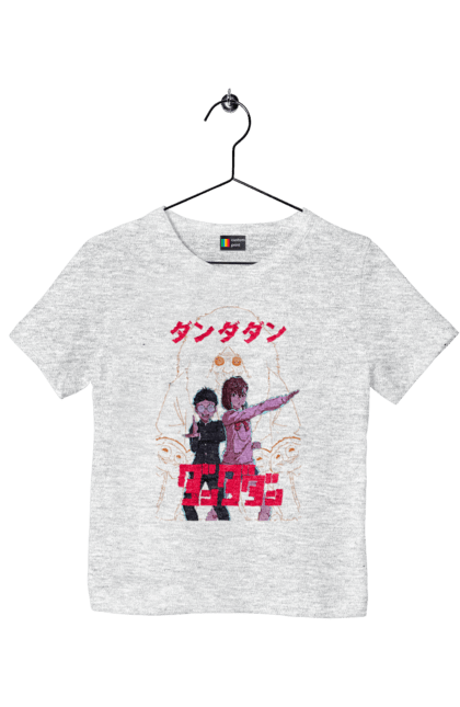 Children's t-shirt with prints Dandadan. Anime, ayase, dandadan, ken takakura, manga, momo ayase, okarun, takakura. 2070702