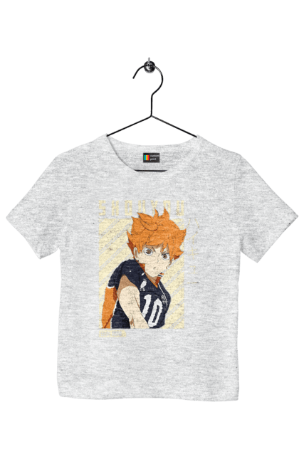Футболка дитяча з принтом "Волейбол!! Хіната". Anime, haikyu, hinata, manga, shoyo hinata, аніме, волейбол, манга, хіната, шьо хіната. 2070702