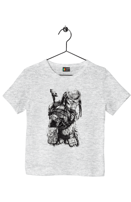 Children's t-shirt with prints The Predator. Alien, cinema, film, predator, thriller. 2070702