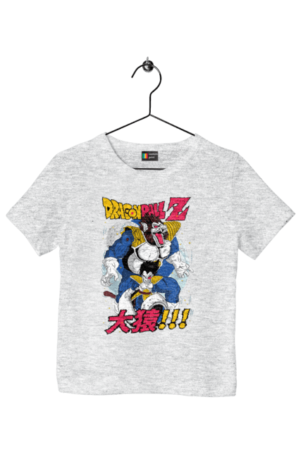 Children's t-shirt with prints Dragon Ball Vegeta. Anime, dragon ball, goku, manga, tv series, vegeta. 2070702