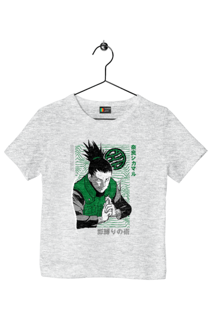 Футболка детская с принтом Шикамару. Naruto, shikamaru, shikamaru nara, аниме, манга, наруто, шикамару, шикамару нара. 2070702