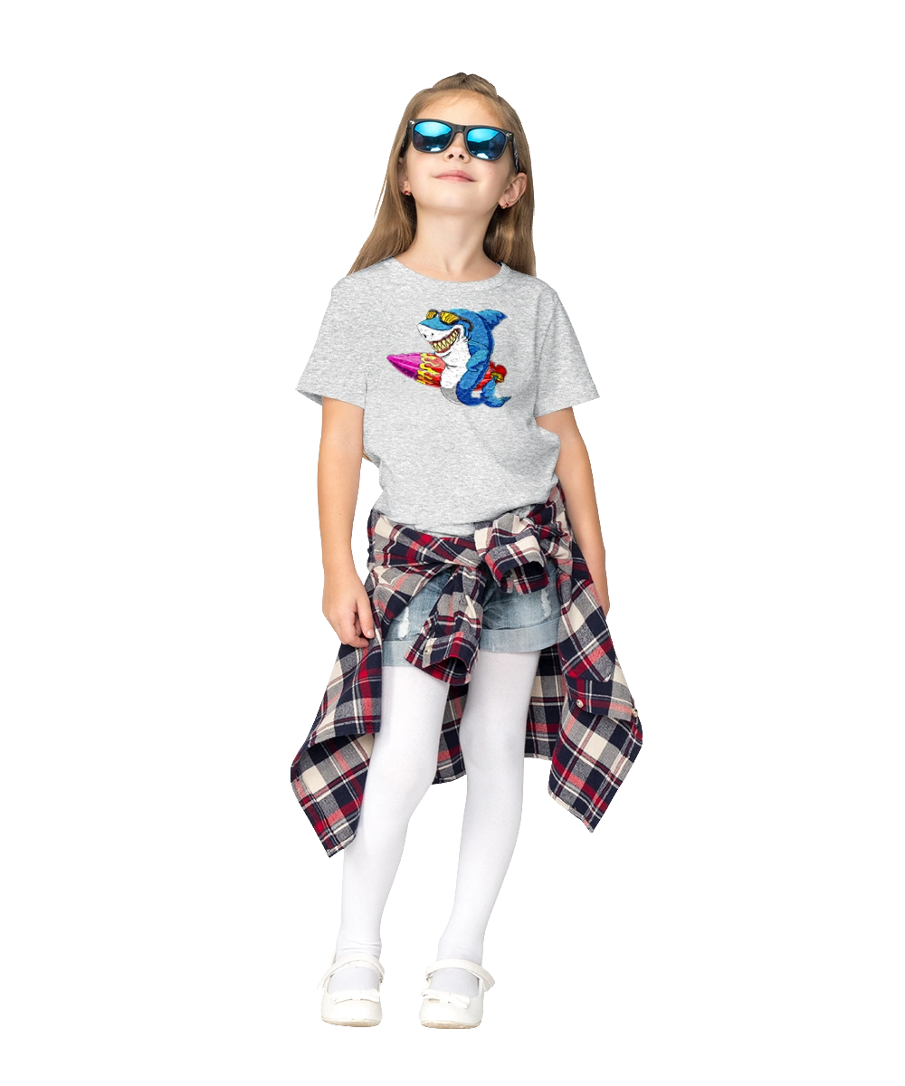 Shark With Glasses Surfing