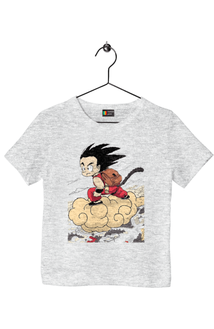 Футболка дитяча з принтом "Перли дракона Сон Гоку". Dragon ball, manga, son goku, аніме, гоку, манга, перли дракона, сон гоку. 2070702