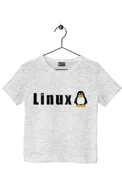 Футболка дитяча з принтом "Linux". Linux, адміністратор, айті, айтішник, безкоштовна, безкоштовно, вільна, доступність, комерційна, незалежність, операційна система, ос, пінгвін, програміст, програмне забезпечення, свобода, сервер, сисадмін, система, системний адміністратор, софт, текст, чорний. 2070702