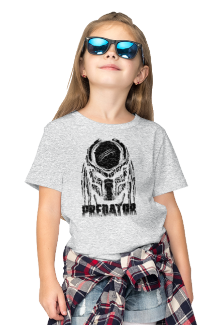 Children's t-shirt with prints The Predator. Alien, cinema, film, predator, thriller. 2070702