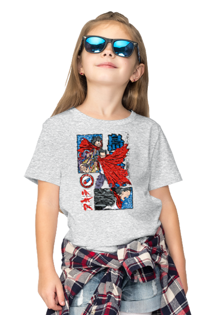 Children's t-shirt with prints Akira Tetsuo Shima. Akira, anime, cyberpunk, manga, tetsuo shima. 2070702