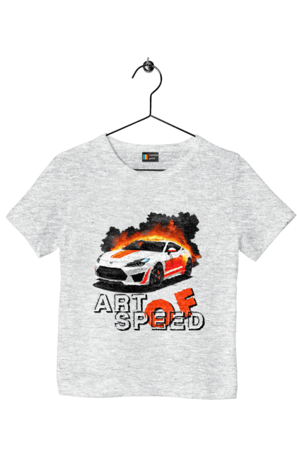 Children's t-shirt with prints Speed. Auto, automobile, car, race, speed. 2070702