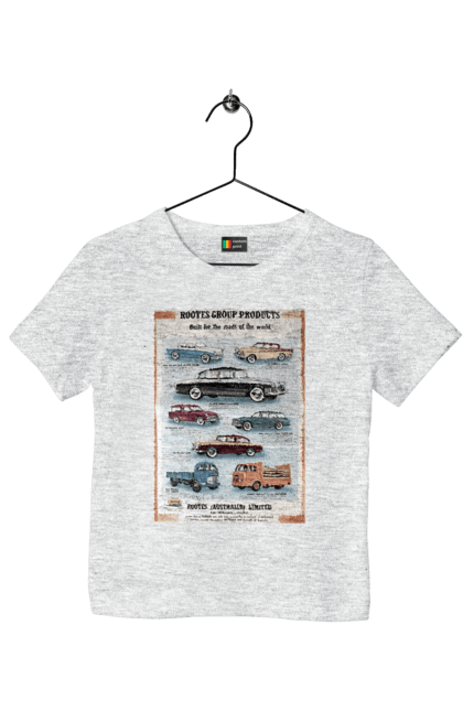 Футболка дитяча з принтом "Аутомобільйо". Rootes, rootes (australia) limited, rootes group, rootes group products. 2070702
