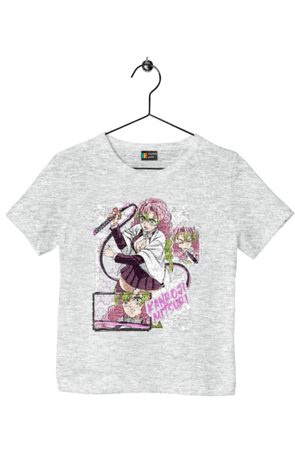 Children's t-shirt with prints Demon Slayer Mitsuri. Anime, demon slayer, giyu tomioka, manga, mitsuri, mitsuri kanroji, serial. 2070702