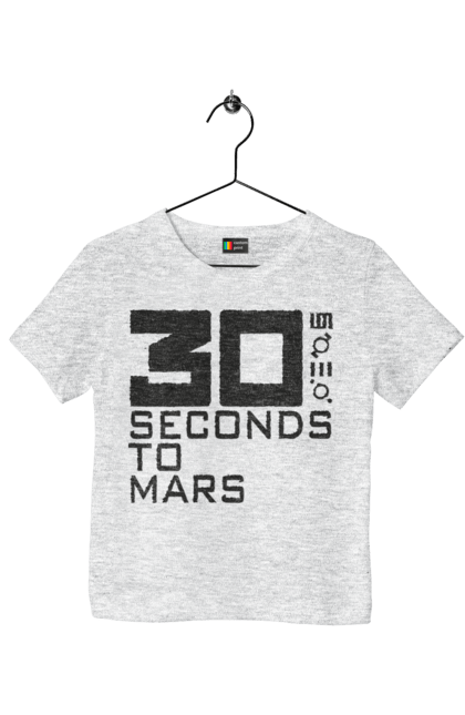 Футболка детская с принтом Thirty Seconds to Mars. 30 seconds, 30 секунд, thirty seconds, альтернативный рок, группа, музыка, рок, хард-рок. 2070702