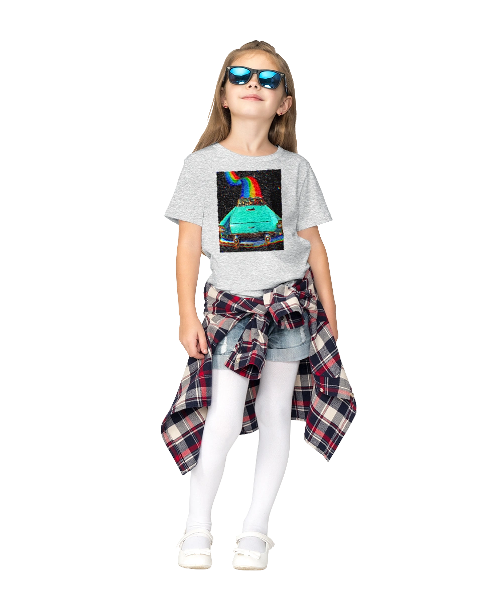 Picture, a car in space