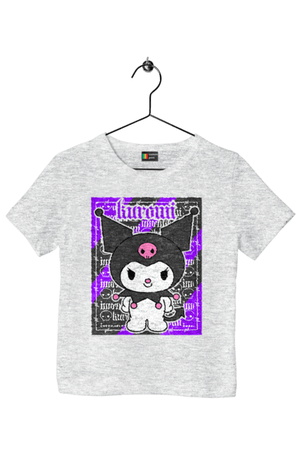 Children's t-shirt with prints Hello Kitty Kuromi. Anime, character, hello kitty, kuromi, my melody, sanrio. 2070702