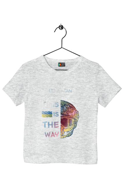 Футболка дитяча з принтом "Я українець це шлях колорфул". Зсу, мандалоріан, символ україни зсу, солдат зсу, україна, українець це шлях, це шлях, я українець. 2070702