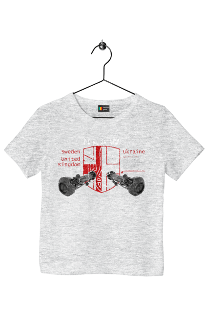 Футболка дитяча з принтом "NLAW". Caesar, himars, nlaw, patriot, weapon, zaluzhny. 2070702