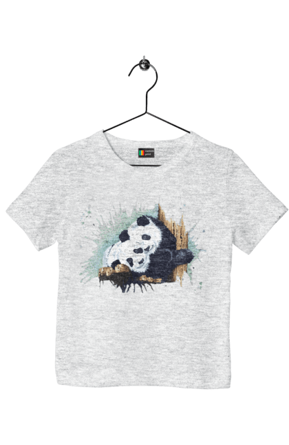 Футболка дитяча з принтом "Панда". Panda, медведь, мишка, панда. aslan