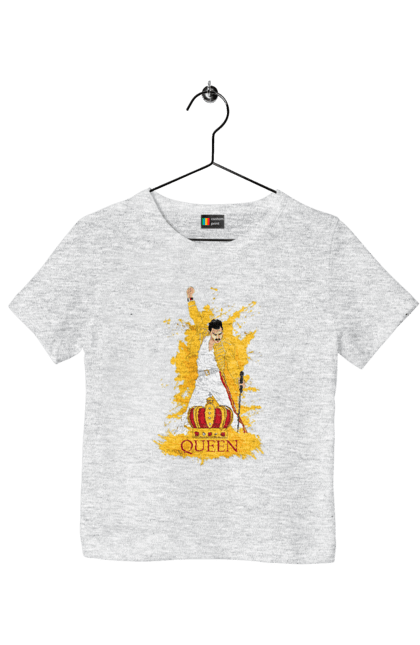 Children's t-shirt with prints Freddie Mercury. Freddie mercury, lettering, music, queen, rock, rock band. 2070702