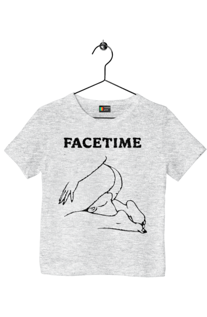 Футболка дитяча з принтом "Фейстайм". Вульгарна, гумор, прикольна, смішна, фейстайм. 2070702