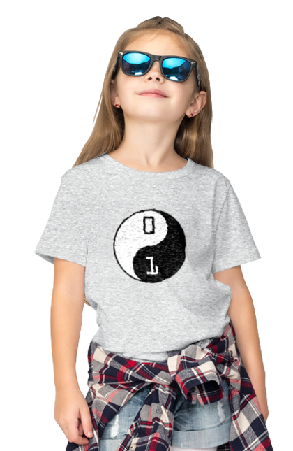 Футболка дитяча з принтом "Інь Янь". Angular, c, css, html, it, javascript, jquery, php, python, react, svelt, vue, айтишник, айті, гумор, код, кодувати, прогер, програміст, програмісти, ти ж, ти ж програміст, тиж програміст. 2070702