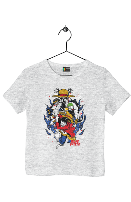 Children's t-shirt with prints One Piece Luffy. Anime, luffy, manga, monkey de luffy, one piece, pirates. 2070702