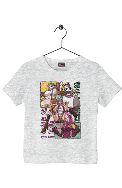 Children's t-shirt with prints One Piece Jewelry Bonney. Anime, big eater, jewelry bonney, manga, one piece, pirates. 2070702