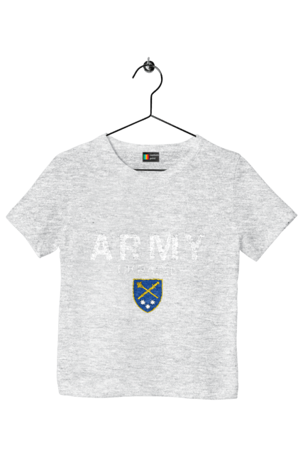 Футболка дитяча з принтом "ARMY UKRAINE". Army ukraine, емблема генштабу, залужний. 2070702