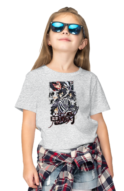 Children's t-shirt with prints Demon Slayer Obanai. Anime, demon slayer, iguro, kimetsu no yaiba, manga, obanai, obanai iguro, serial. 2070702