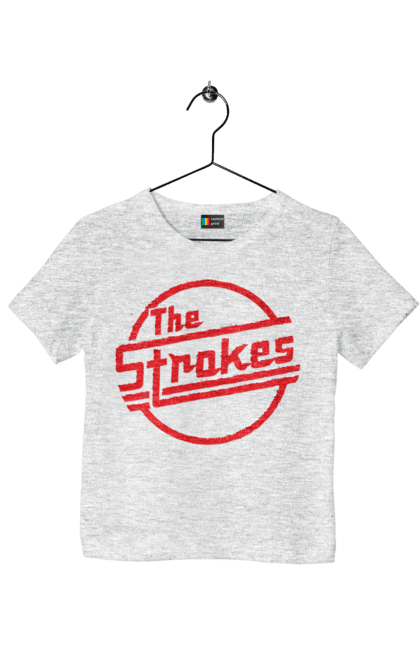 Футболка детская с принтом The Strokes. Strokes, альтернативный рок, гаражный рок, группа, инди, инди-рок, музыка, постпанк-ривайвл, рок. 2070702